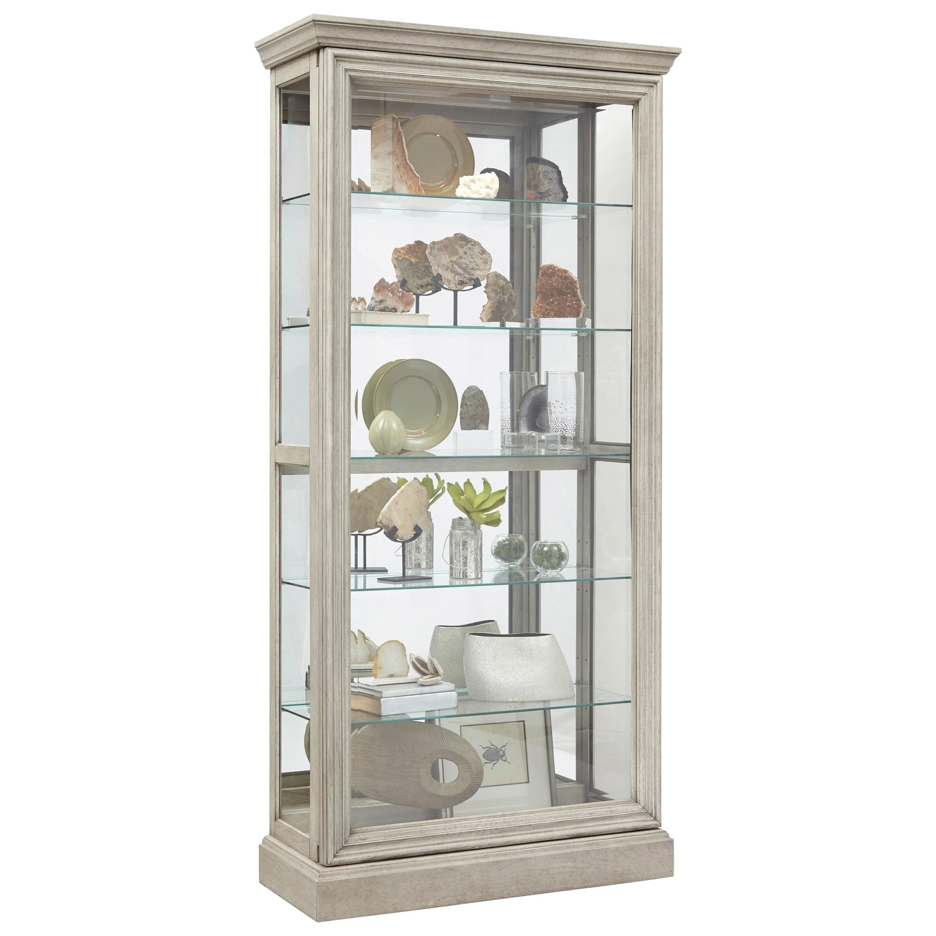 Pulaski Furniture Curios 705641062 Sliding Door Curio with Touch